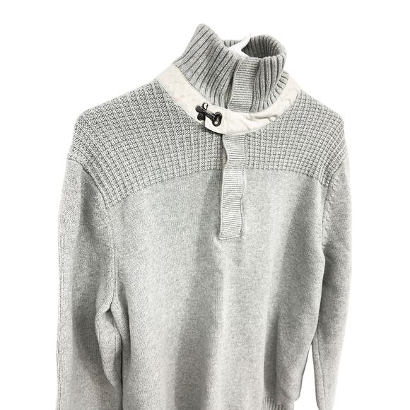 Banana Republic Sweaters - Banana Republic Mens 100% Cotton Mock-Neck Sweater Size L